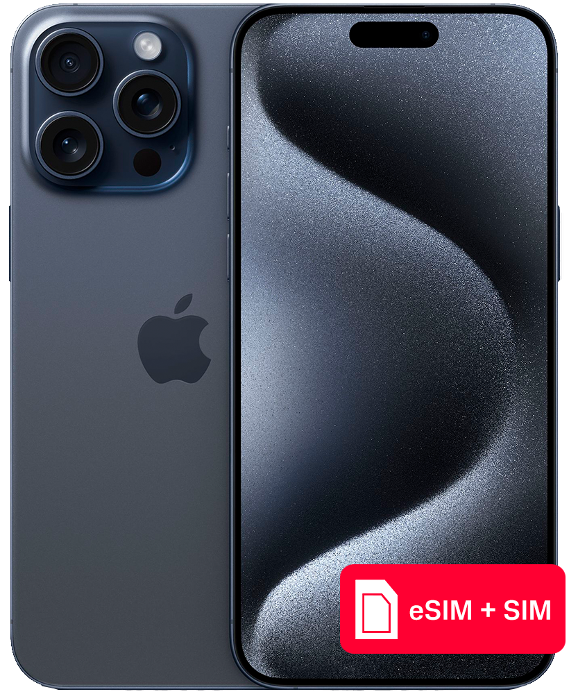 Apple iPhone 15 Pro Max 512Gb eSIM + SIM Синий титан