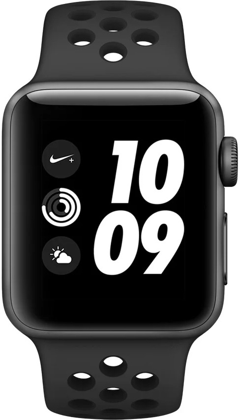Apple Watch Nike+ Series 3 38 мм серый космос + ремешок Nike (MTF12RU/A)