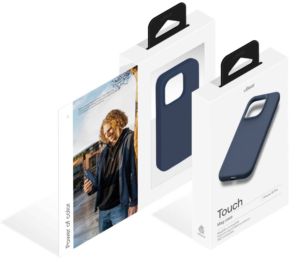 uBear Touch Mag Case для iPhone 15 Pro Темно-синий