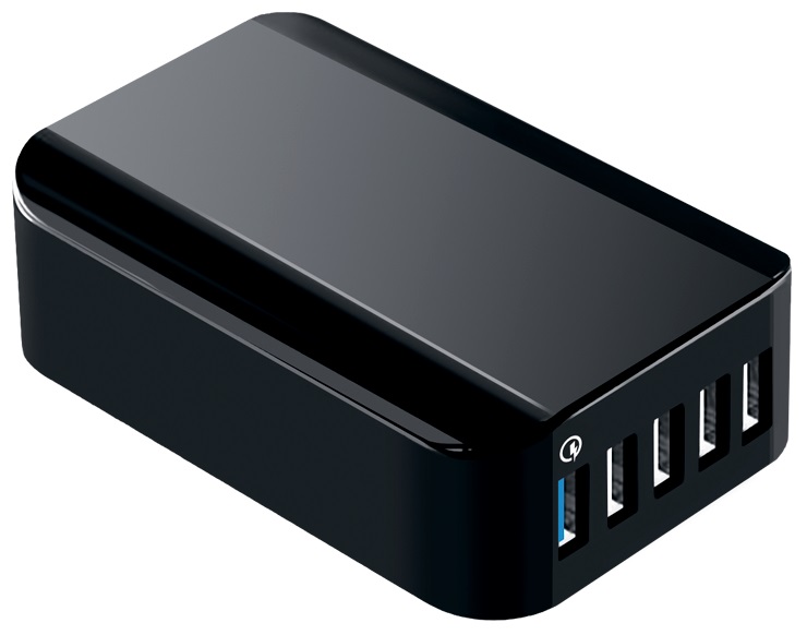 MediaGadget HPS-551Q 5USB A с поддержкой QC универсальное Black
