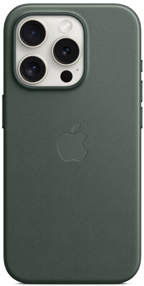 Apple iPhone 15 Pro FineWoven Case with MagSafe Вечнозеленый