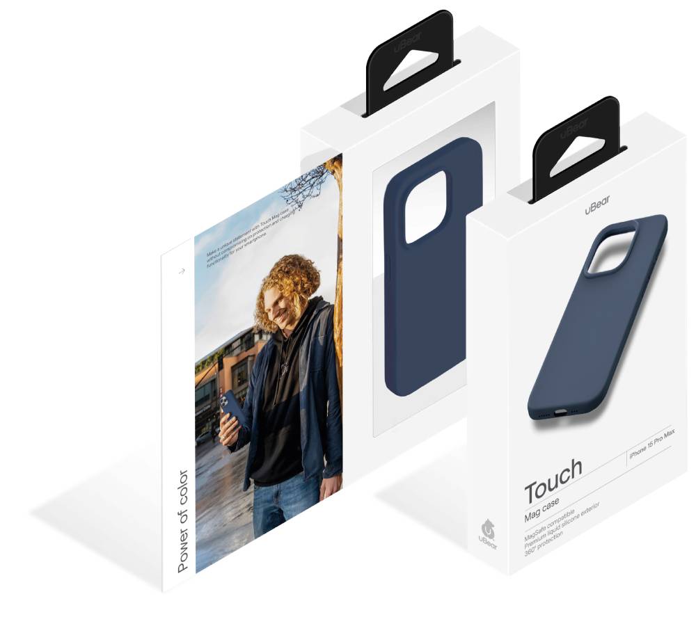 uBear Touch Mag Case для iPhone 15 Pro Max Темно-синий