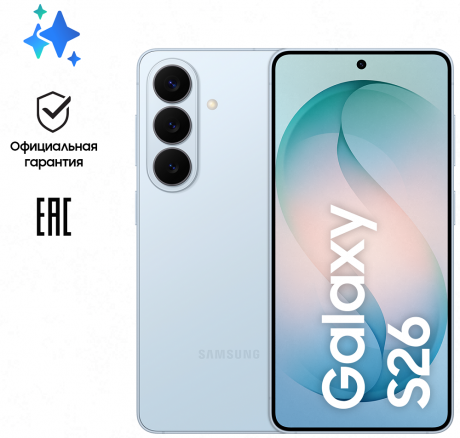 Изображение товара Samsung Galaxy S26 12/512 Гб 5G Dual sim Голубой (S942) Изображение товара Samsung Galaxy S26 12/512 Гб 5G Dual sim Голубой (S942)
