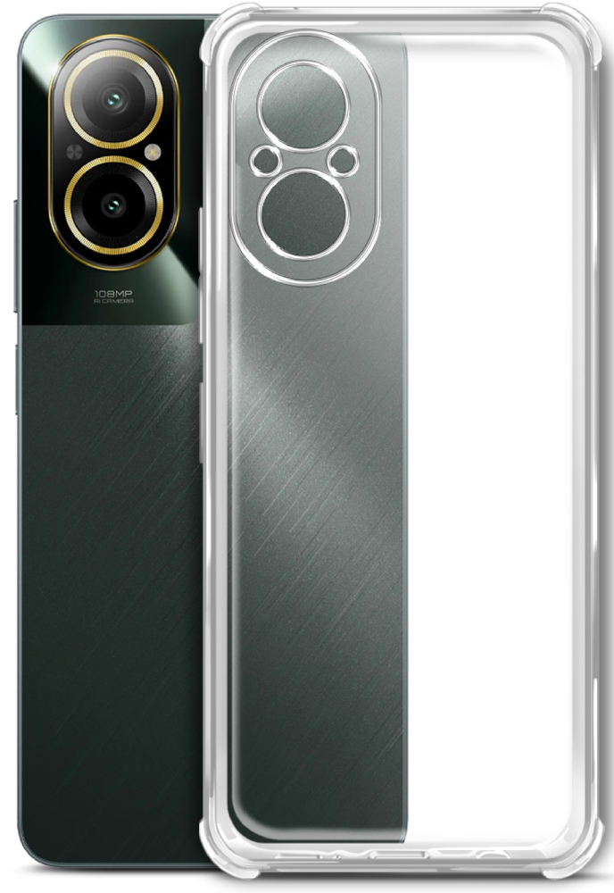 Borasco Bumper Case для realme C67 Прозрачный