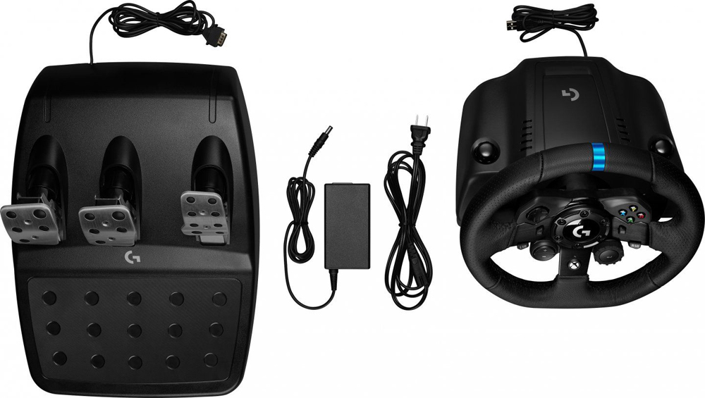 Logitech G923 Racing Wheel and Pedals for PS4 and PC Black