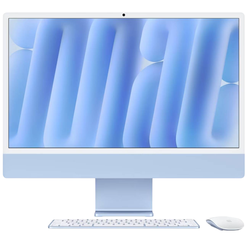 Apple iMac 24" 2024 M4 10C CPU 16/512 Гб macOS Голубой (MWV33)