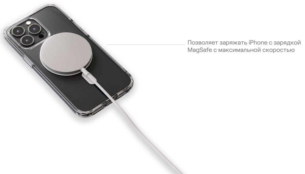 uBear Real Mag Case для iPhone 14 Pro MagSafe Прозрачный (CS168TT61PRL-I22M)