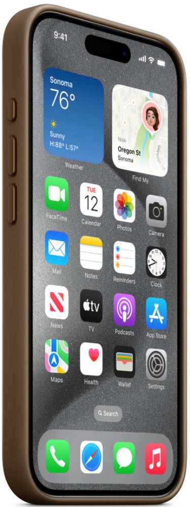 Apple iPhone 15 Pro FineWoven Case with MagSafe Тауп