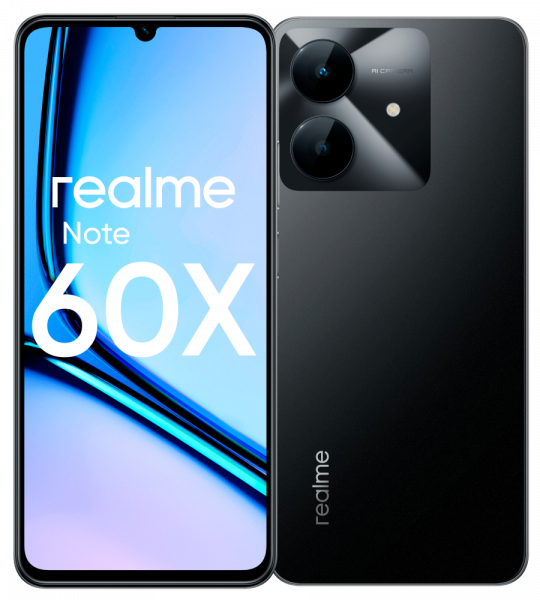 Смартфон realme Note 60X 3/64 ГБ LTE Marble black: купить по цене