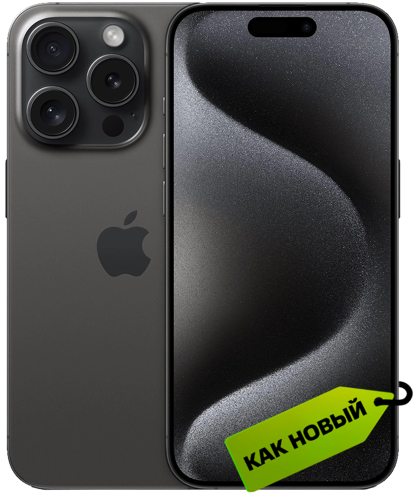 Apple iPhone 15 Pro 256 Гб eSIM + SIM Черный титан «Как новый»