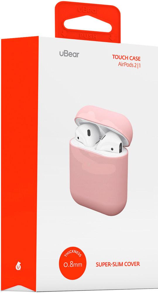 uBear AirPods 2 TouchCase light Pink