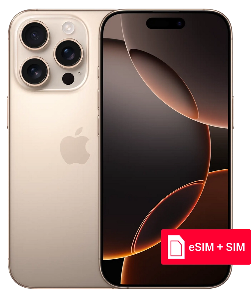Apple iPhone 16 Pro 128Gb eSIM + SIM Desert Titanium