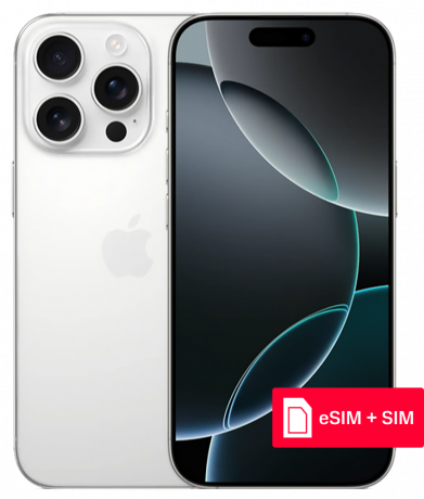 Изображение товара Apple iPhone 16 Pro 128Gb eSIM + SIM White Titanium