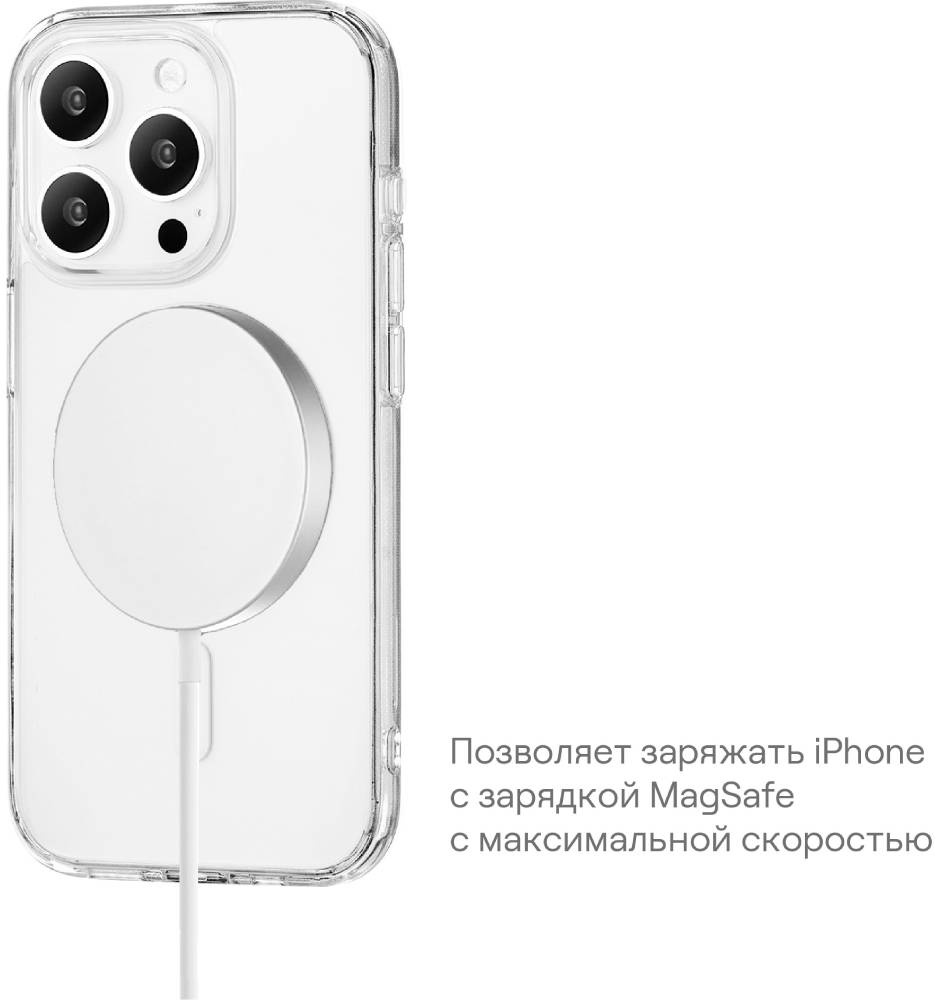 uBear Real Mag Case для iPhone 15 Pro Max Прозрачный