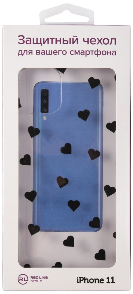 RedLine iPhone 11 принт Сердечки 02