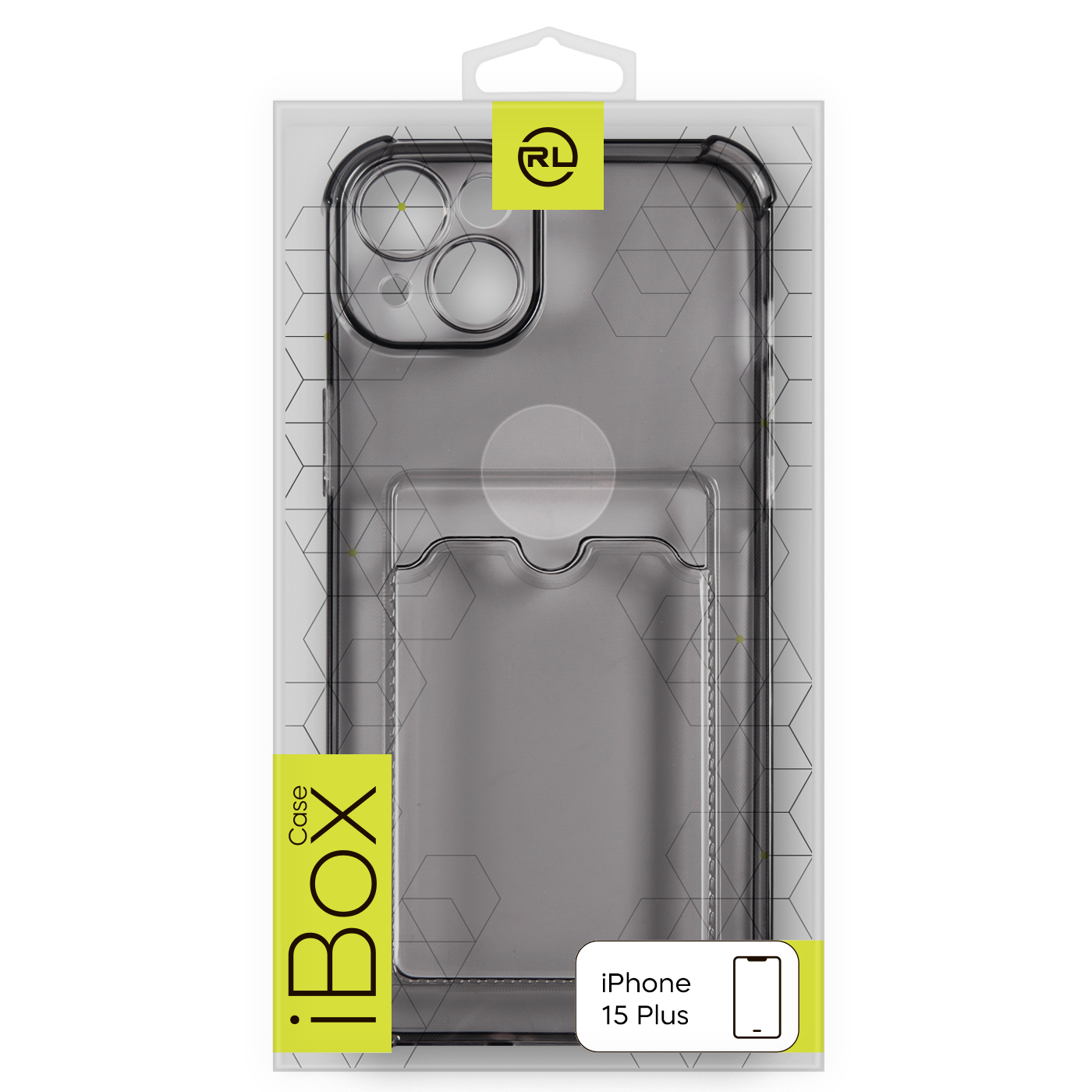 RedLine Card Case для iPhone 15 Plus Черный