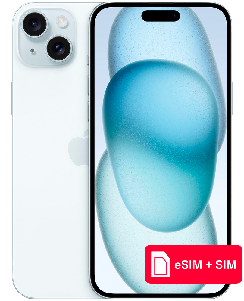 Apple iPhone 15 Plus 256Gb eSIM + SIM Голубой