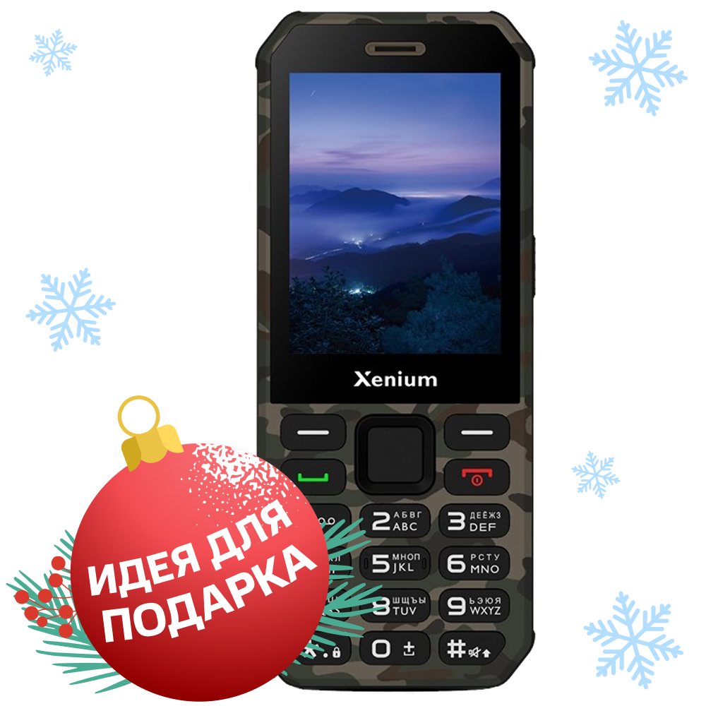 Xenium X300 без ОС Зеленый камуфляж
