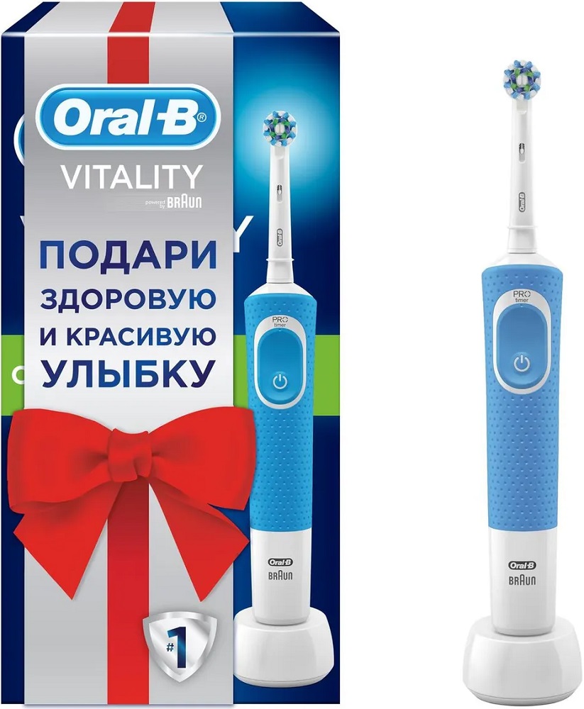 Oral-B Vitality 100 CrossAction Blue промо-коробка