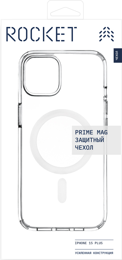 Rocket Prime с MagSafe для iPhone 15 Plus Прозрачный