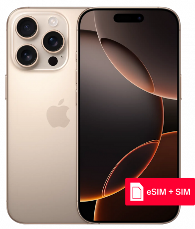 Изображение товара Apple iPhone 16 Pro 512Gb eSIM + SIM Desert Titanium