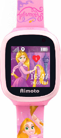 Изображение товара Детские умные часы Aimoto с GPS и Disney Рапунцель, стильные и безопасные