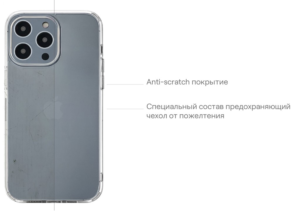 uBear Real Case для iPhone 14 Прозрачный (CS163TT61RL-I22)