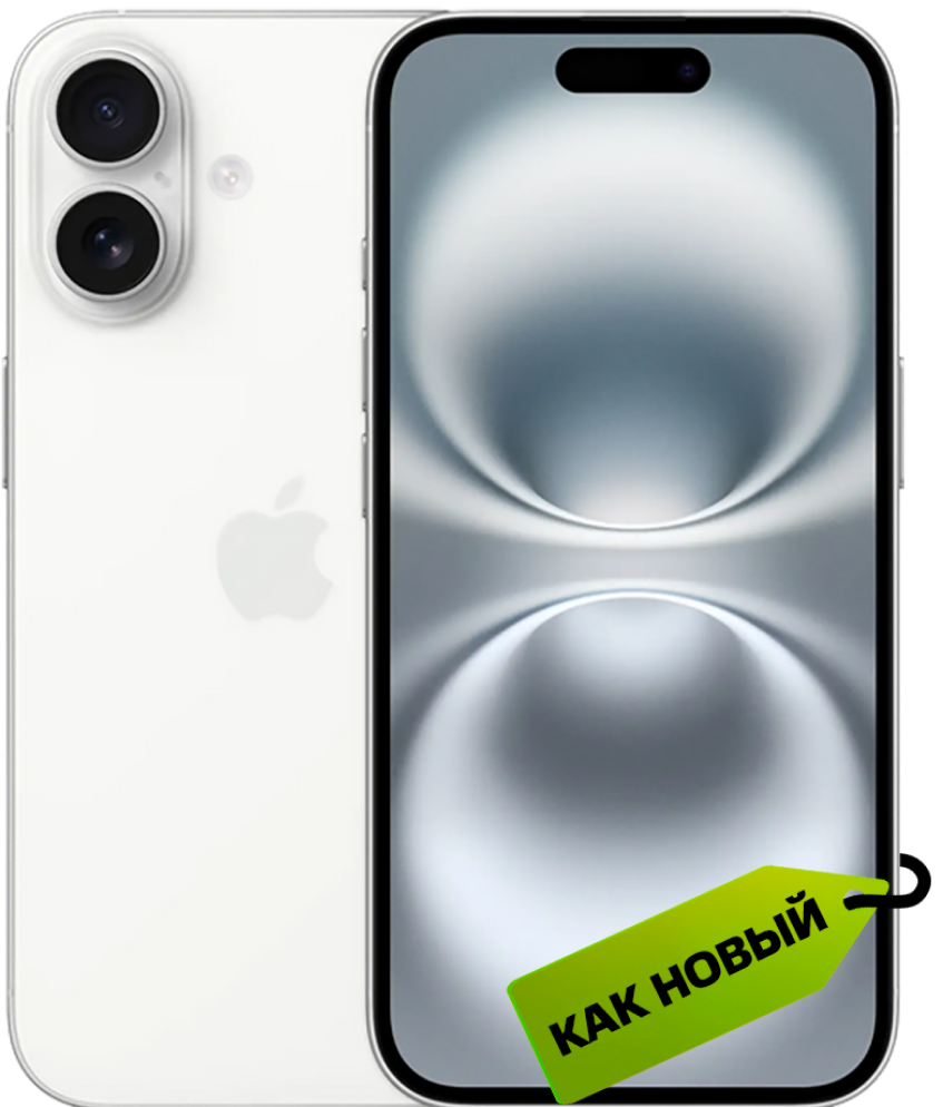 Apple iPhone 16 128 Гб eSIM + SIM Белый «Как новый»