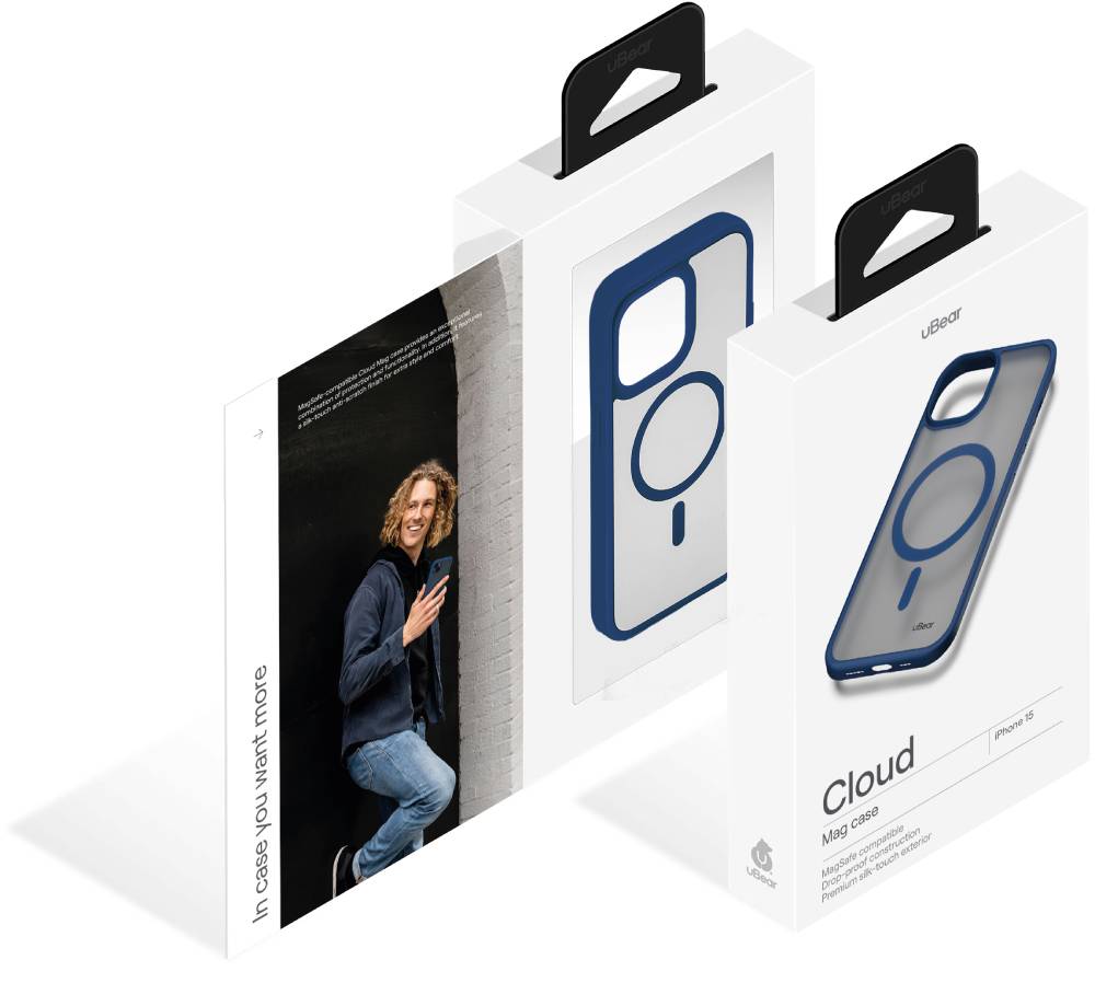 uBear Cloud Mag Case для iPhone 15 Синий