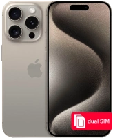 Изображение товара Apple iPhone 15 Pro 256 ГБ SIM + SIM Натуральный титан Б/У "Хороший"