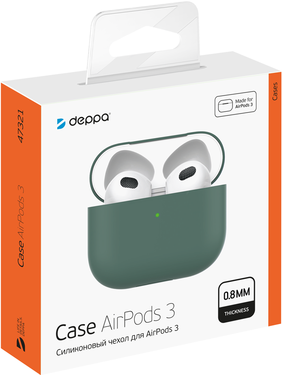 Deppa AirPods 3 UltraSlim Dark Green