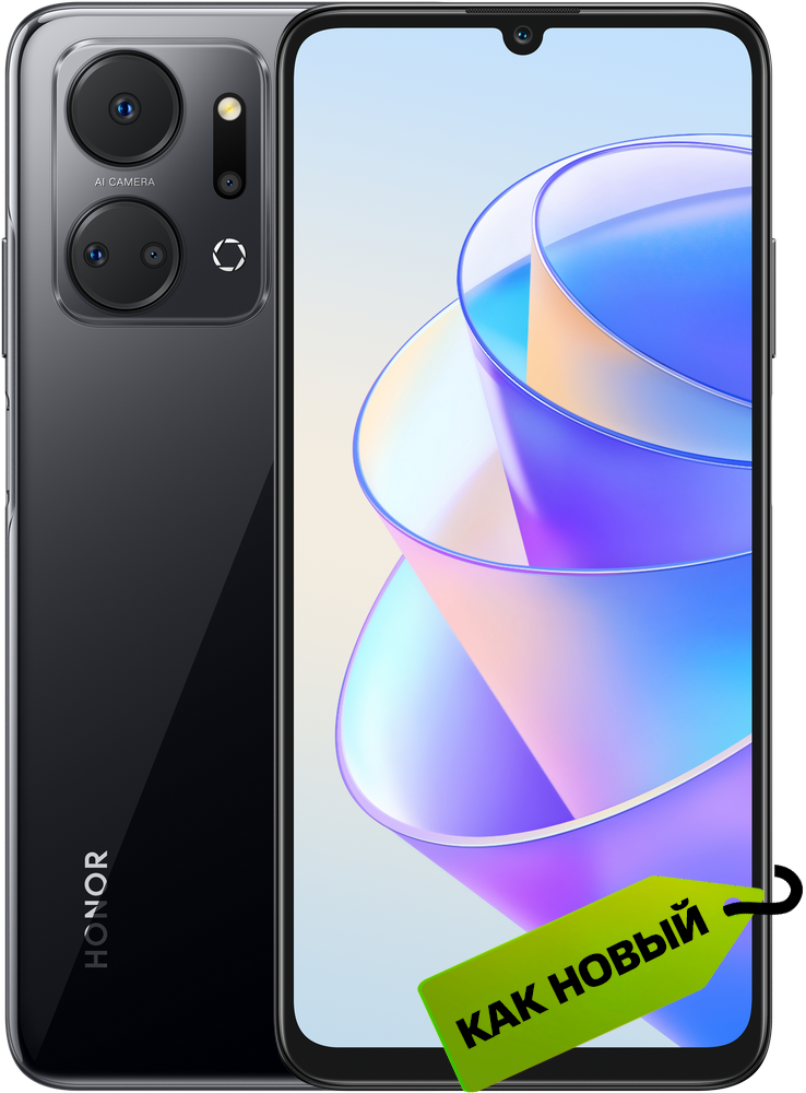 HONOR X7a 4/128 Гб Полночный черный "Как новый"