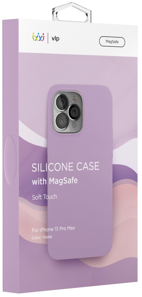 VLP iPhone 13 pro max Silicone Case MagSafe Purple