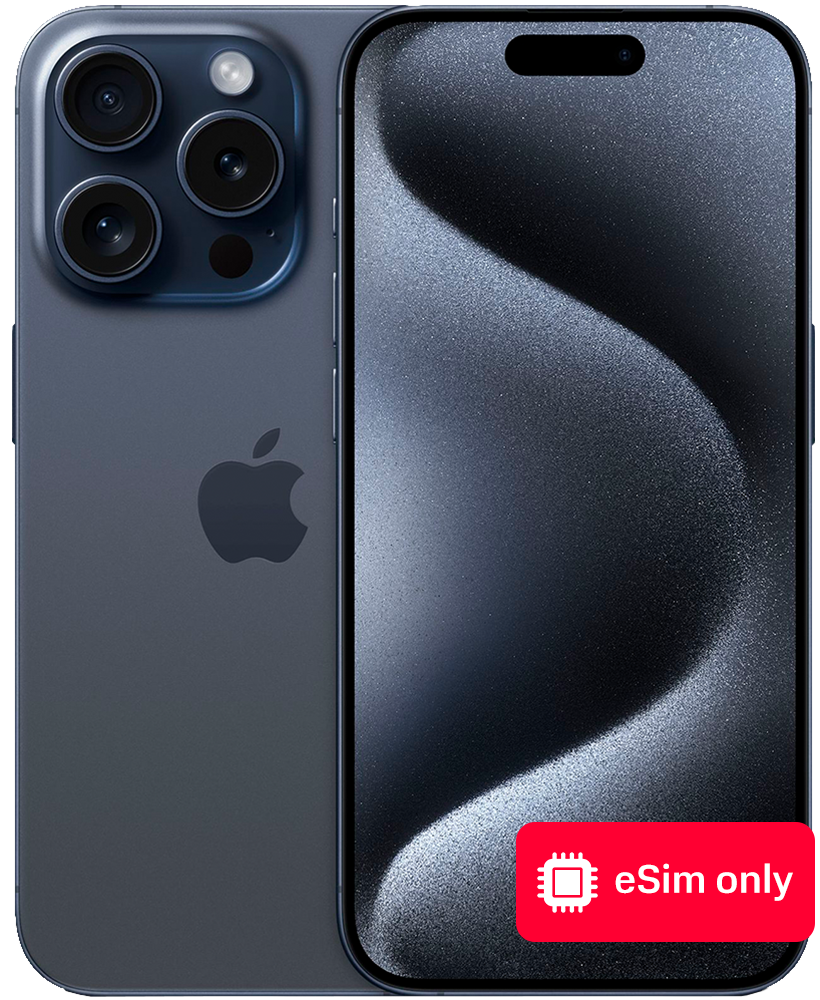 Apple iPhone 15 Pro 256Gb eSIM only Синий титан