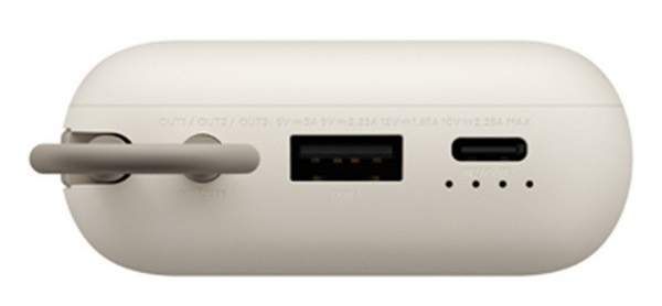 Xiaomi Power Bank 10000 mAh со встроенным кабелем Бежевый (BHR9072GL)