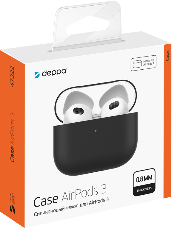 Deppa AirPods 3 UltraSlim Black