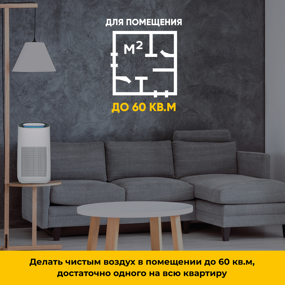 HIPER IoT Purifier Pro v1 с UV стерилизатором White