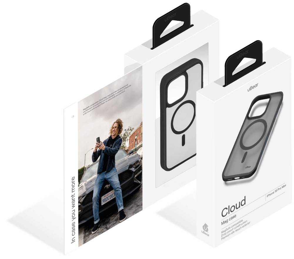 uBear Cloud Mag Case для iPhone 15 Pro Max Черный