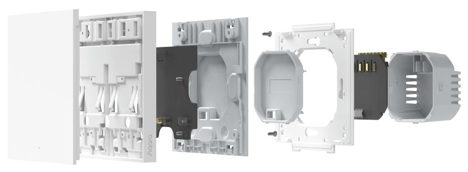 Aqara Smart Wall Switch H1 EU настенный одноклавишный Белый (WS-EUK01)