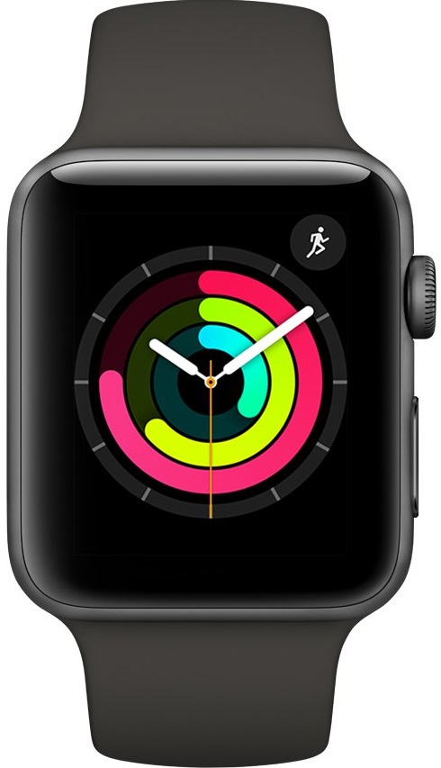 Apple Watch Series 3 42 мм серый космос + ремешок серый (MR362RU/A)