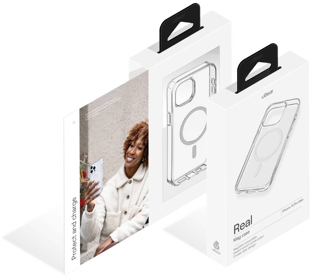 uBear Real Mag Case для iPhone 15 Pro Max Прозрачный