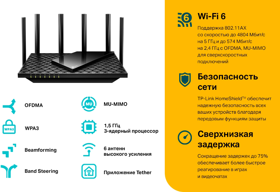 TP-Link Archer AX73 Черный