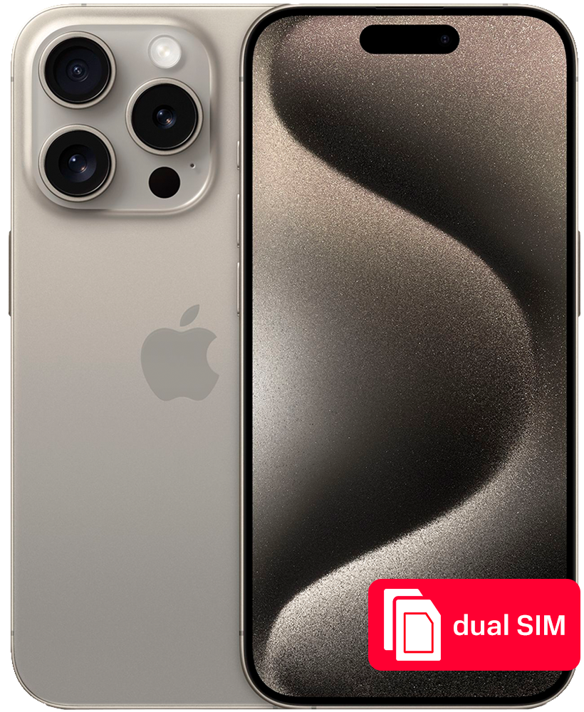 Смартфон Apple iPhone 15 Pro 512Gb SIM + SIM Натуральный титан