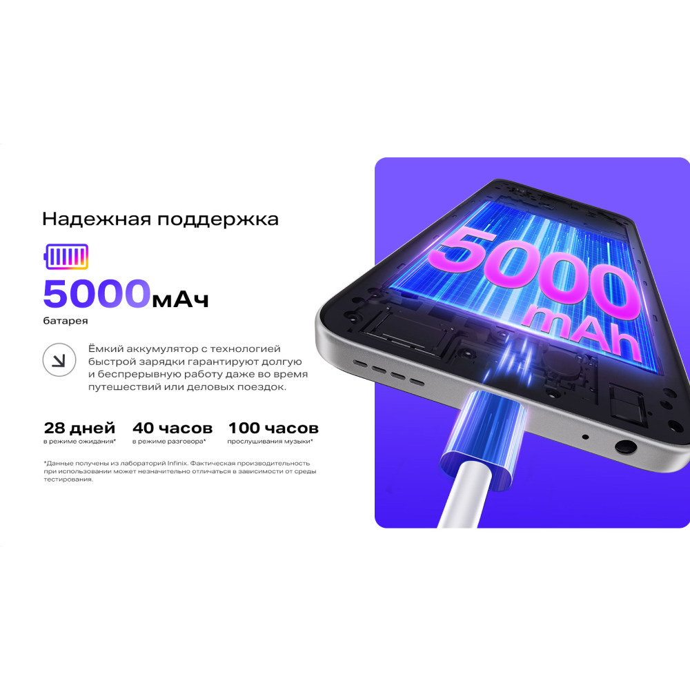 Infinix Smart 10 3/64 Гб LTE DS Черный