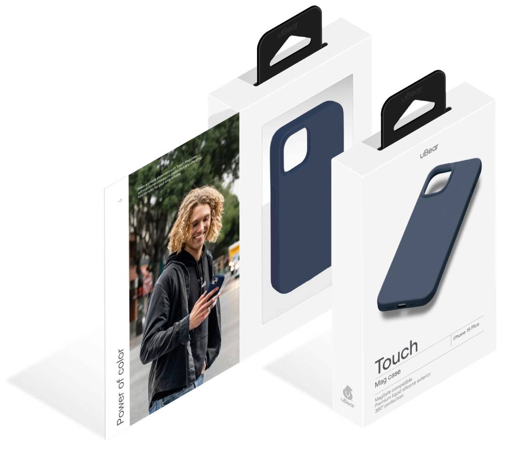 uBear Touch Mag Case для iPhone 15 Plus Темно-синий