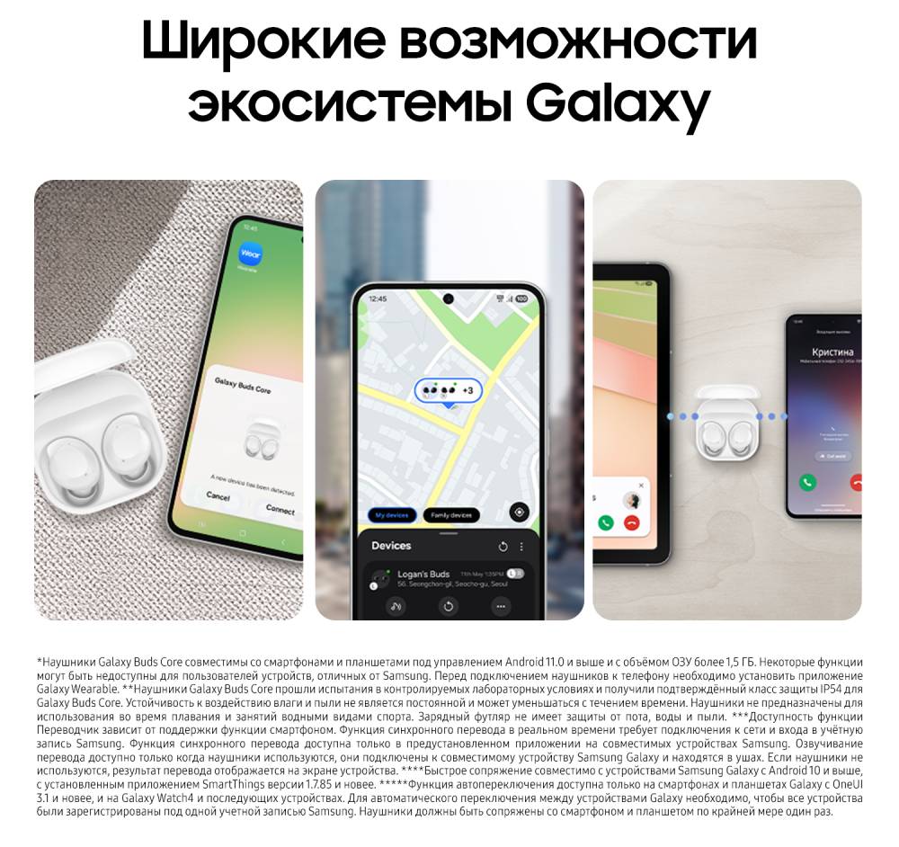 Samsung R410 Galaxy Buds Core Белые