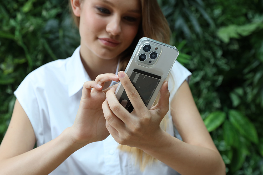 Rocket Clear Plus для iPhone 14 Pro Max с карманом Прозрачный