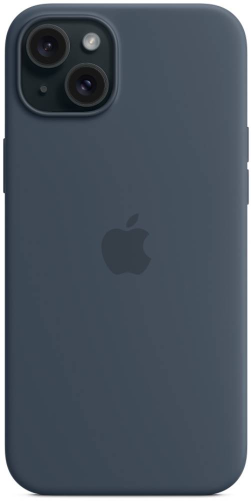 Apple iPhone 15 Silicone Case with MagSafe Штормовой синий