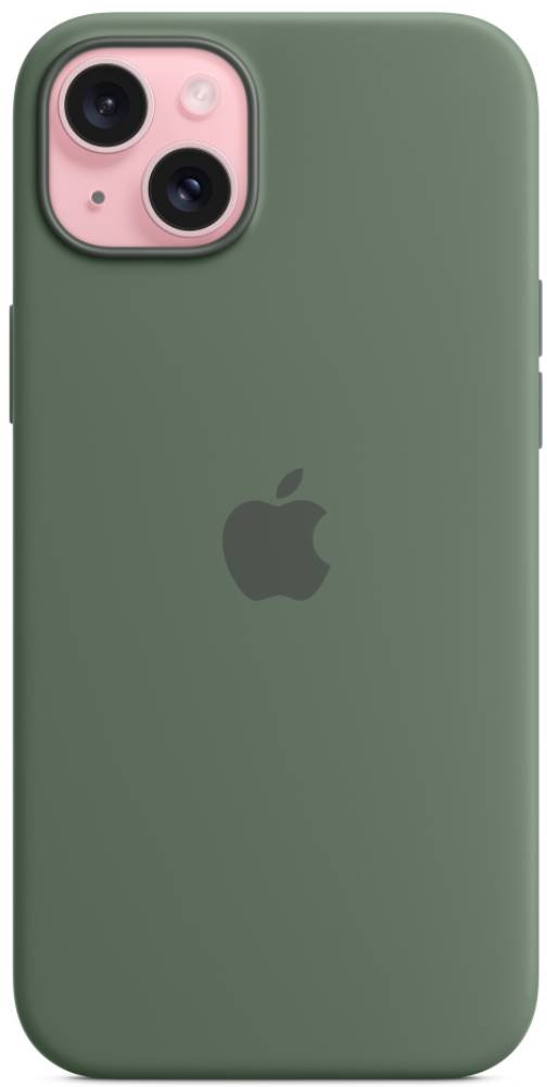 Apple iPhone 15 Plus Silicone Case with MagSafe Кипарис