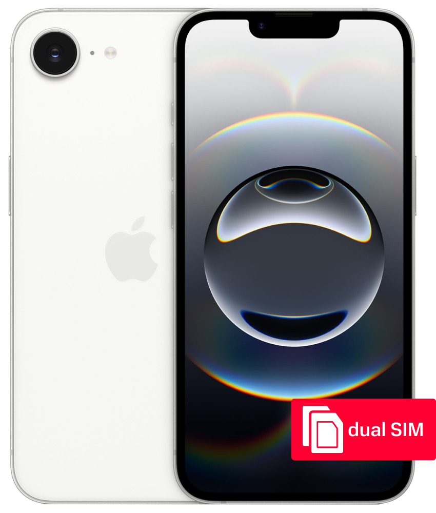 Apple iPhone 16e 128 Гб SIM + SIM Белый